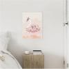 imageKate and Laurel Romantic Floral Swan Framed Canvas Wall Art by July Art Prints 18 x 24 Sylvie Beaded White Whimsical Animals Flowers Nature Art for Wall Decor Living Room Bedroom