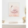 imageKate and Laurel Romantic Floral Swan Framed Canvas Wall Art by July Art Prints 18 x 24 Sylvie Beaded White Whimsical Animals Flowers Nature Art for Wall Decor Living Room Bedroom