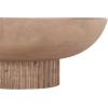 imageKate and Laurel Rooks Modern Decorative Ribbed Wood Bowl 12 Inch Diameter Light Natural Transitional Raised Fruit Bowl for Kitchen Counter or Use as Living Room or Entryway Table DecorNatural