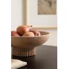 imageKate and Laurel Rooks Modern Decorative Ribbed Wood Bowl 12 Inch Diameter Light Natural Transitional Raised Fruit Bowl for Kitchen Counter or Use as Living Room or Entryway Table DecorNatural