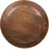 imageKate and Laurel Rooks Modern Decorative Ribbed Wood Bowl 12 Inch Diameter Light Natural Transitional Raised Fruit Bowl for Kitchen Counter or Use as Living Room or Entryway Table DecorWalnut Brown