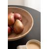 imageKate and Laurel Rooks Modern Decorative Ribbed Wood Bowl 12 Inch Diameter Light Natural Transitional Raised Fruit Bowl for Kitchen Counter or Use as Living Room or Entryway Table DecorNatural