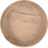 imageKate and Laurel Rooks Modern Decorative Ribbed Wood Bowl 12 Inch Diameter Light Natural Transitional Raised Fruit Bowl for Kitchen Counter or Use as Living Room or Entryway Table DecorNatural