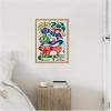 imageKate and Laurel Safari Animals Framed Canvas Wall Art by Rachel Lee 18 x 24 Sylvie Natural Whimsical Animals Abstract Nature Art for Wall Decor Living Room Bedroom