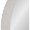 imageKate and Laurel Samana Modern Metal Framed Round Mirror 24 inch Diameter Silver Glam Wall Decor for Any Room