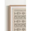 imageKate and Laurel Samori Transitional TwoPiece Framed Textile Art Set 16 x 20 Natural Modern Printed Linen Shadow Box for Use as Gallery Wall Decor or Tribal Wall Art Set