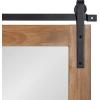 imageKate and Laurel Samuels Rustic Wood Framed Wall Mirror 375 x 2675 Rustic Brown and Dark Charcoal Functional Farmhouse Mirror for DisplayRustic BrownBlack