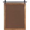imageKate and Laurel Samuels Rustic Wood Framed Wall Mirror 375 x 2675 Rustic Brown and Dark Charcoal Functional Farmhouse Mirror for DisplayRustic BrownBlack