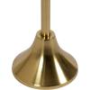 imageKate and Laurel Sanzo Modern Pedestal Round Side Table 15 x 15 x 24 Antique Brass and Black Circle End Table with Metal Tabletop for Use as Indoor Plant Stand or Bedroom NightstandGold