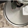 imageKate and Laurel Sanzo Modern Pedestal Round Side Table 15 x 15 x 24 Antique Brass and Black Circle End Table with Metal Tabletop for Use as Indoor Plant Stand or Bedroom NightstandSilver
