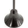 imageKate and Laurel Sanzo Modern Pedestal Round Side Table 15 x 15 x 24 Antique Brass and Black Circle End Table with Metal Tabletop for Use as Indoor Plant Stand or Bedroom NightstandPewter