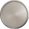 imageKate and Laurel Sanzo Modern Pedestal Round Side Table 15 x 15 x 24 Antique Brass and Black Circle End Table with Metal Tabletop for Use as Indoor Plant Stand or Bedroom NightstandSilver