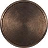 imageKate and Laurel Sanzo Modern Pedestal Round Side Table 15 x 15 x 24 Antique Brass and Black Circle End Table with Metal Tabletop for Use as Indoor Plant Stand or Bedroom NightstandBronze