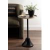 imageKate and Laurel Sanzo Modern Pedestal Round Side Table 15 x 15 x 24 Antique Brass and Black Circle End Table with Metal Tabletop for Use as Indoor Plant Stand or Bedroom NightstandGoldBlack