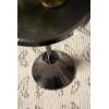 imageKate and Laurel Sanzo Modern Pedestal Round Side Table 15 x 15 x 24 Antique Brass and Black Circle End Table with Metal Tabletop for Use as Indoor Plant Stand or Bedroom NightstandPewter