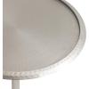 imageKate and Laurel Sanzo Modern Pedestal Round Side Table 15 x 15 x 24 Antique Brass and Black Circle End Table with Metal Tabletop for Use as Indoor Plant Stand or Bedroom NightstandSilver