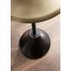 imageKate and Laurel Sanzo Modern Pedestal Round Side Table 15 x 15 x 24 Antique Brass and Black Circle End Table with Metal Tabletop for Use as Indoor Plant Stand or Bedroom NightstandGoldBlack