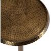 imageKate and Laurel Sanzo Modern Pedestal Round Side Table 15 x 15 x 24 Antique Brass and Black Circle End Table with Metal Tabletop for Use as Indoor Plant Stand or Bedroom NightstandGold