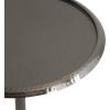 imageKate and Laurel Sanzo Modern Pedestal Round Side Table 15 x 15 x 24 Antique Brass and Black Circle End Table with Metal Tabletop for Use as Indoor Plant Stand or Bedroom NightstandPewter