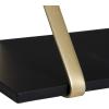 imageKate and Laurel Soloman Modern Wooden Shelves 18 inch Set of 2 White and Gold Contemporary Glam Wall Storage and Home DecorBlackGold