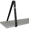 imageKate and Laurel Soloman Modern Wooden Shelves 18 inch Set of 2 White and Gold Contemporary Glam Wall Storage and Home DecorGrayBlack