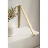 imageKate and Laurel Soloman Modern Wooden Shelves 18 inch Set of 2 White and Gold Contemporary Glam Wall Storage and Home DecorWhiteGold