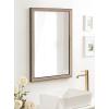 imageKate and Laurel Soniva Traditional Rectangular Wall Mirror 18 x 24 Gold Global Framed Rectangle Vanity Mirror for Use as Bathroom Mirror for Over Sink or Refined Entryway MirrorGold