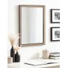 imageKate and Laurel Soniva Traditional Rectangular Wall Mirror 18 x 24 Gold Global Framed Rectangle Vanity Mirror for Use as Bathroom Mirror for Over Sink or Refined Entryway MirrorGold