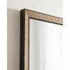 imageKate and Laurel Soniva Traditional Rectangular Wall Mirror 18 x 24 Gold Global Framed Rectangle Vanity Mirror for Use as Bathroom Mirror for Over Sink or Refined Entryway MirrorGold
