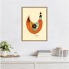 imageKate and Laurel Spring Chicken Framed Canvas Wall Art by Amber Leaders 18 x 24 Sylvie Beaded Rustic Natural Whimsical Animals Abstract Art for Wall Decor Living Room Bedroom