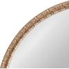 imageKate and Laurel Stallworth Decorative Textured Round Mirror 30 Inch Diameter Light Natural Coastal Ornate Circle Mirror with Carved Detail Design for Bathroom Mirror for Over SinkNatural