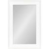 imageKate and Laurel Strahm Traditional Wood Framed Mirror 24 x 36 White Decorative Geometric Rectangular Wall Mirror with Detailed Frame for Classic Home DecorWhite