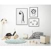 imageKate and Laurel Sylvie 390 Giraffe BW 409 Lion BW and 400 Elephant BW Framed Canvas Wall Art Set by Teju Reval of SnazzyHues 3 Piece Art Set Gray Fun Kids Animal ArtGray