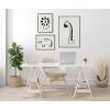 imageKate and Laurel Sylvie 390 Giraffe BW 409 Lion BW and 400 Elephant BW Framed Canvas Wall Art Set by Teju Reval of SnazzyHues 3 Piece Art Set Gray Fun Kids Animal ArtGray