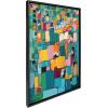 imageKate and Laurel Sylvie Afternoon Delight Framed Canvas Wall Art by Leah Nadeau 23x33 Gold Decorative Abstract Print for WallBlack