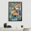 imageKate and Laurel Sylvie Afternoon Delight Framed Canvas Wall Art by Leah Nadeau 23x33 Gold Decorative Abstract Print for WallBlack