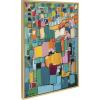 imageKate and Laurel Sylvie Afternoon Delight Framed Canvas Wall Art by Leah Nadeau 23x33 Gold Decorative Abstract Print for WallGold