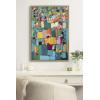 imageKate and Laurel Sylvie Afternoon Delight Framed Canvas Wall Art by Leah Nadeau 23x33 Gold Decorative Abstract Print for WallGold
