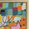imageKate and Laurel Sylvie Afternoon Delight Framed Canvas Wall Art by Leah Nadeau 23x33 Gold Decorative Abstract Print for WallGold
