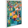 imageKate and Laurel Sylvie Afternoon Delight Framed Canvas Wall Art by Leah Nadeau 23x33 Gold Decorative Abstract Print for WallWhite
