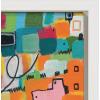 imageKate and Laurel Sylvie Afternoon Delight Framed Canvas Wall Art by Leah Nadeau 23x33 Gold Decorative Abstract Print for WallWhite