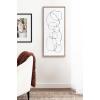 imageKate and Laurel Sylvie Beaded Dancing Circles Vintage Framed Canvas Wall Art by Teju Reval 18x40 Gold Modern Abstract Circles Art for Wall