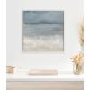 imageKate and Laurel Sylvie Beaded The Blues Vintage Framed Canvas Wall Art by Mary Sparrow 22x22 White Soft Abstract Landscape Art for Wall