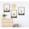 imageKate and Laurel Sylvie Cat in Rustic Bath Framed Canvas Wall Art by Amy Peterson Art Studio 18x24 Gray Modern Fun Decorative Bathtub Wall Art for Home DcorGray