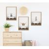 imageKate and Laurel Sylvie Cat in Rustic Bath Framed Canvas Wall Art by Amy Peterson Art Studio 18x24 Gray Modern Fun Decorative Bathtub Wall Art for Home DcorNatural