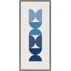 imageKate and Laurel Sylvie Circles and Curves Ocean Beach Blues Framed Canvas Wall Art by The Creative Bunch Studio 30x30 Gray Oversized Ocean Waves Wall Decor18x40