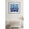 imageKate and Laurel Sylvie Circles and Curves Ocean Beach Blues Framed Canvas Wall Art by The Creative Bunch Studio 30x30 Gray Oversized Ocean Waves Wall Decor30x30