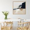imageKate and Laurel Sylvie Coastal Modern Abstract Landscape II Framed Canvas Wall Art by The Creative Bunch Studio 30x30 Natural Modern Contemporary Abstract Nature Art for Wall Decor Living Room