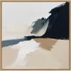 imageKate and Laurel Sylvie Coastal Modern Abstract Landscape II Framed Canvas Wall Art by The Creative Bunch Studio 30x30 Natural Modern Contemporary Abstract Nature Art for Wall Decor Living Room
