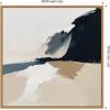 imageKate and Laurel Sylvie Coastal Modern Abstract Landscape II Framed Canvas Wall Art by The Creative Bunch Studio 30x30 Natural Modern Contemporary Abstract Nature Art for Wall Decor Living Room